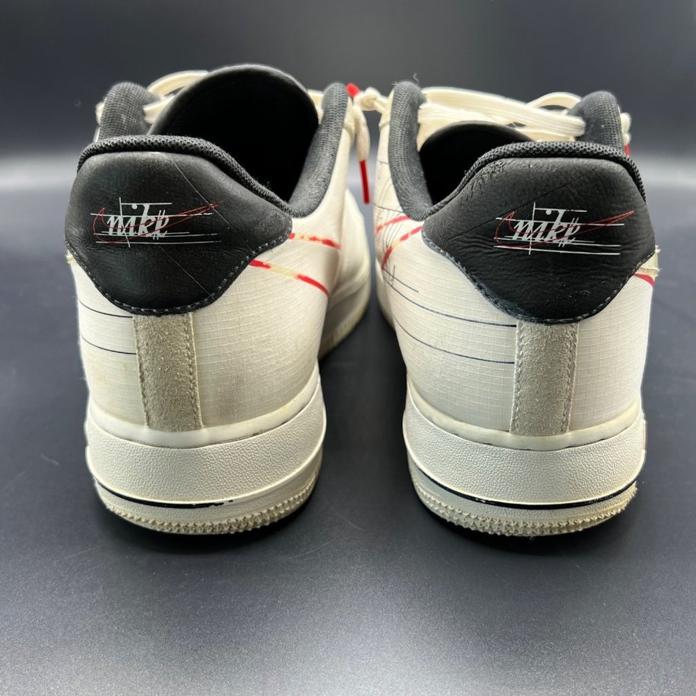 Nike Air Force 1 Low Script Swoosh Sneakers Men's Size 11.5 - Picture 8 of 13